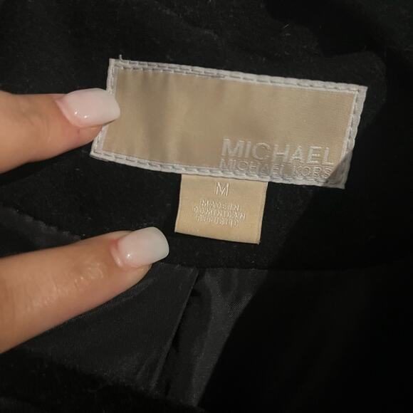 Black medium Michael Kors Wool Coat - Picture 3 of 4